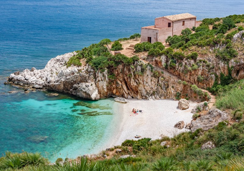 Private Bucht Sizilien romantisch campen