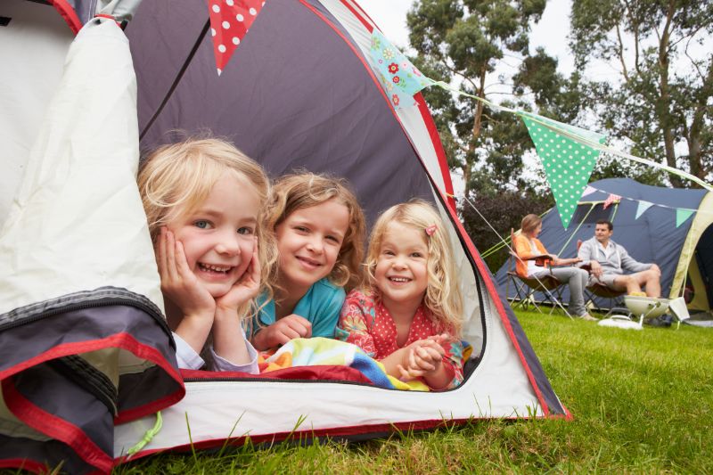 Camping mit Kindern Zelt