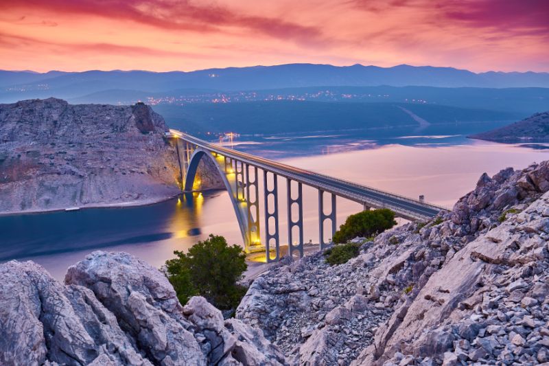 Brücke zur Insel Krk