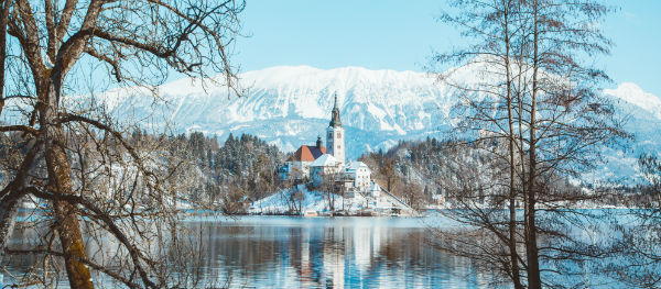 Wetter in Slowenien: Winter am Bleder See