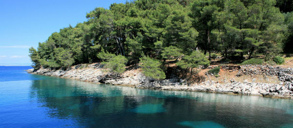 Eine Bucht nahe Mali Lošinj