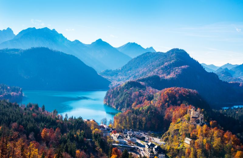 Aussicht von Schloss Neuschwanstein