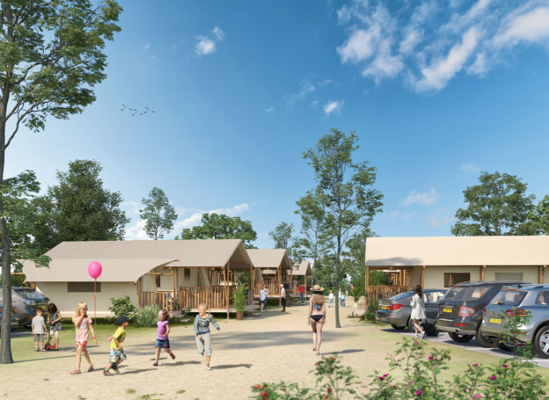 Sfeerimpressie glampingpark