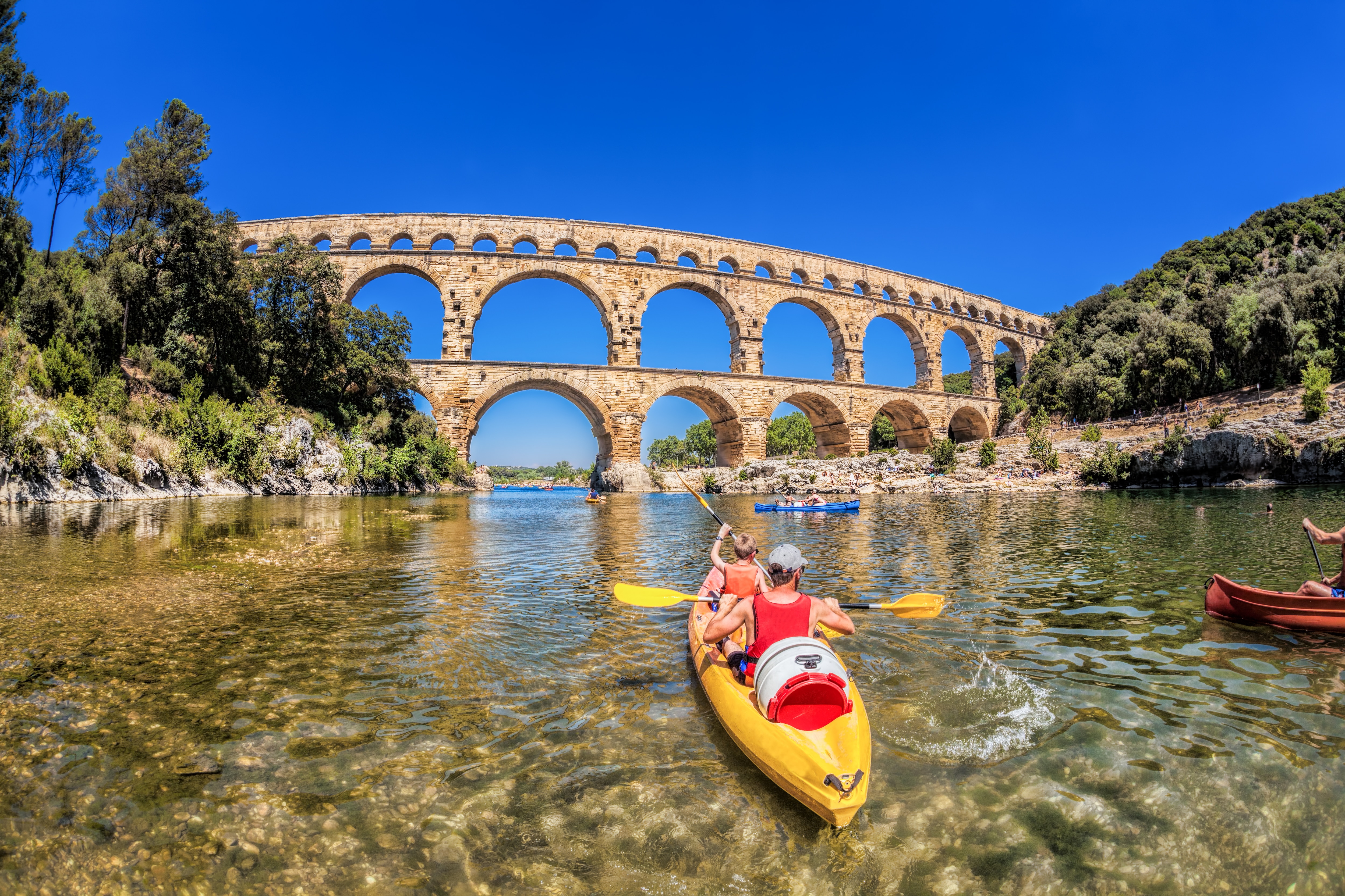 Abenteuer in der freien Natur: Pont du Gard Natur