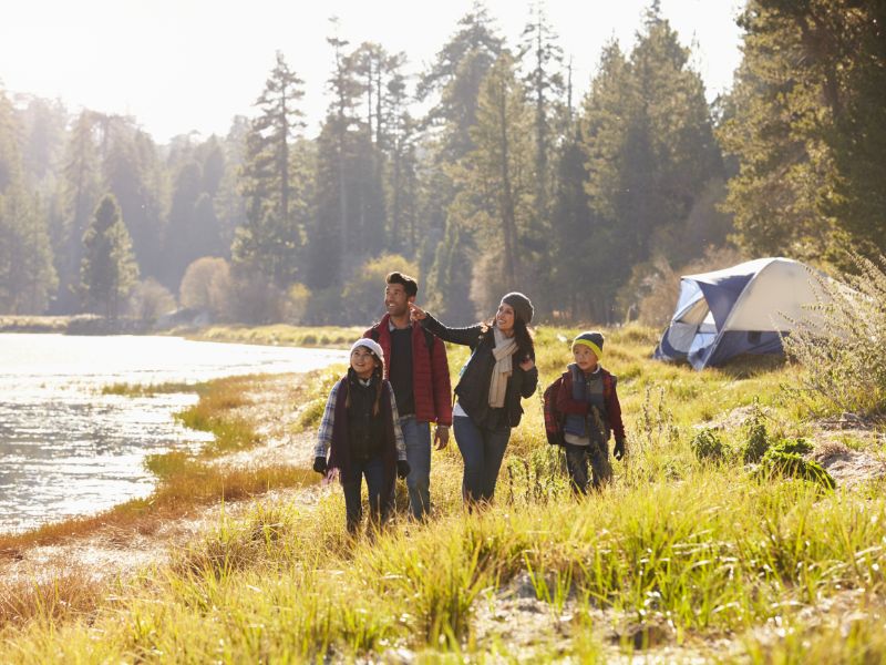 Camping im Herbst