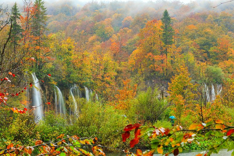 Nationalpark Plitivicer Seen im Herbst