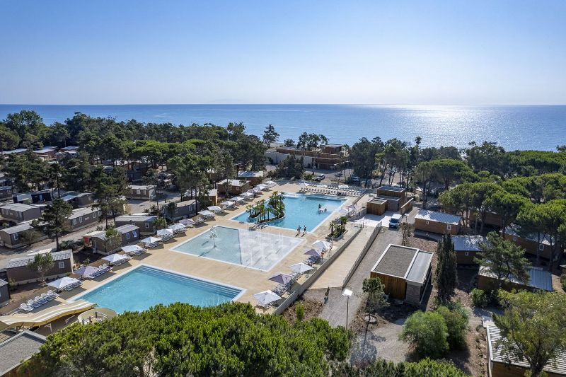 Campingplatz am Meer in Frankreich