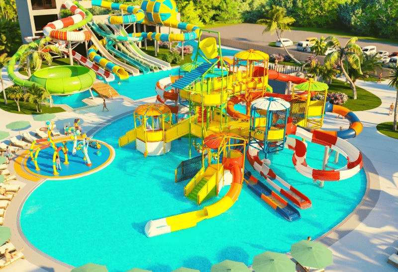 Der neue Wasserpark im Fun Park Biograd