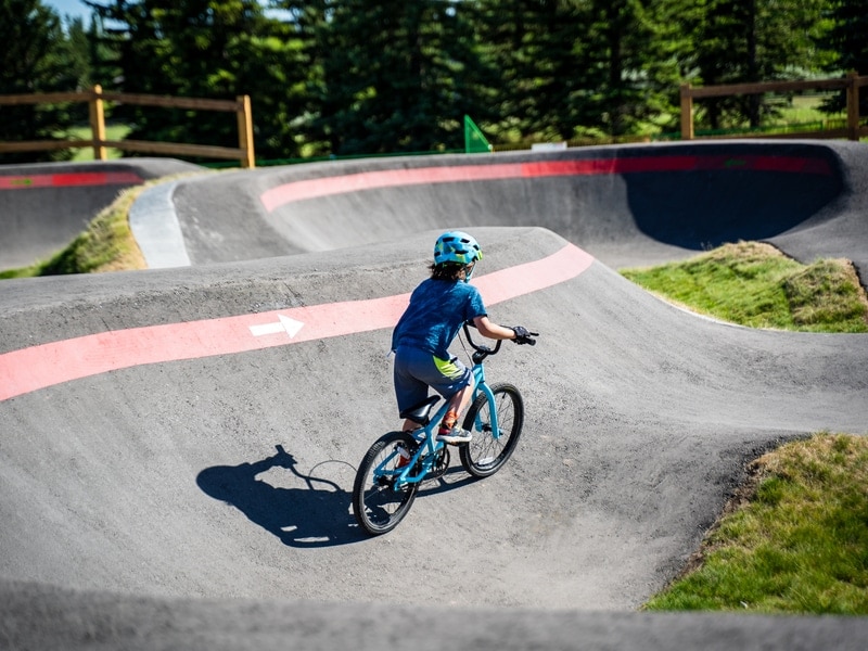 Campingplatz mit Pumptrack