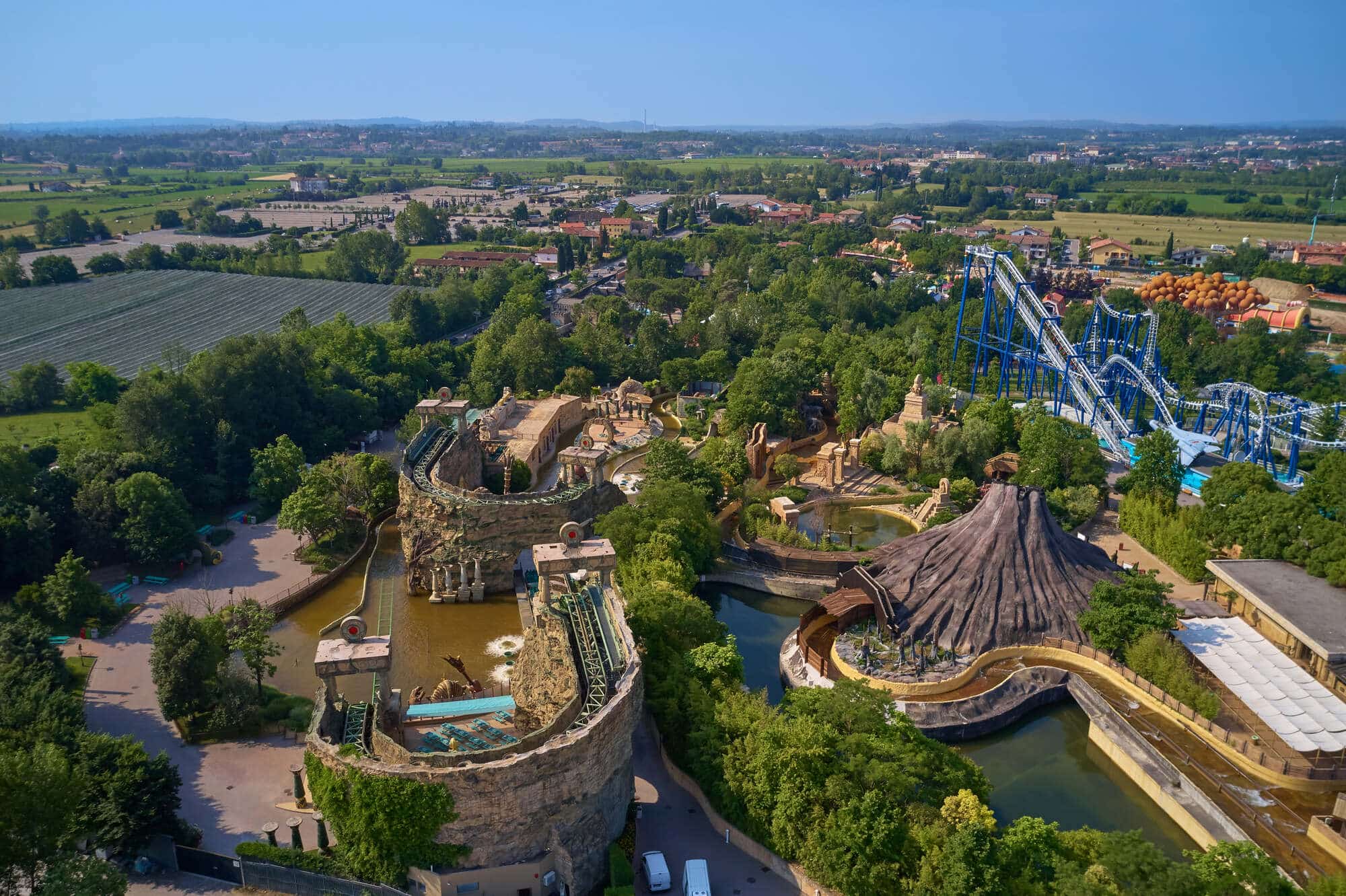 Das Gardaland von oben