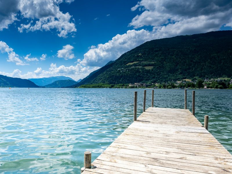 Ausflugsziele am Ossiacher See: im Ossiacher See baden