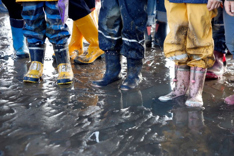 Nicht die Gummistiefel vergessen, wenn ihr nicht zu dreckig werden wollt oder im Frühling oder Herbst auf Wattwanderung geht.