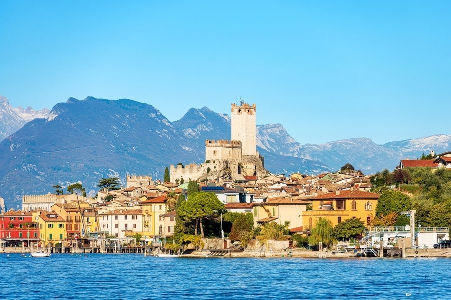 Blick auf das Castello Scaligeri in Malcesine