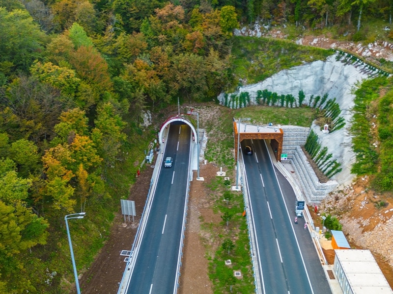 Učka-Tunnel in Kroatien